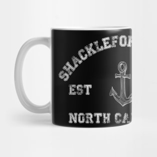 Shackleford Banks, North Carolina Vintage Nautical Anchor Retro Mug